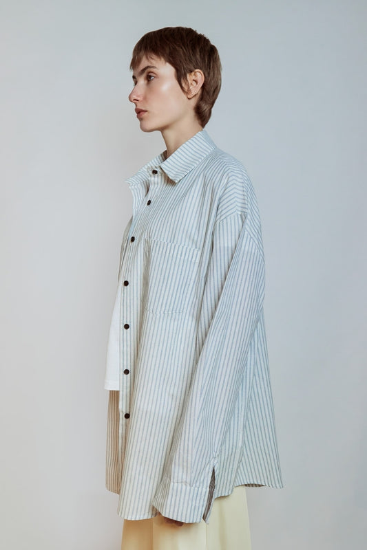 CHEMISE AGATHE BLEU CIEL