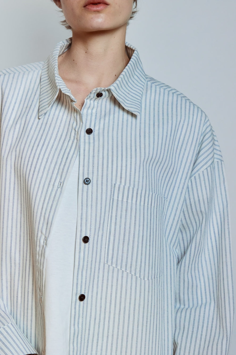 CHEMISE AGATHE BLEU CIEL
