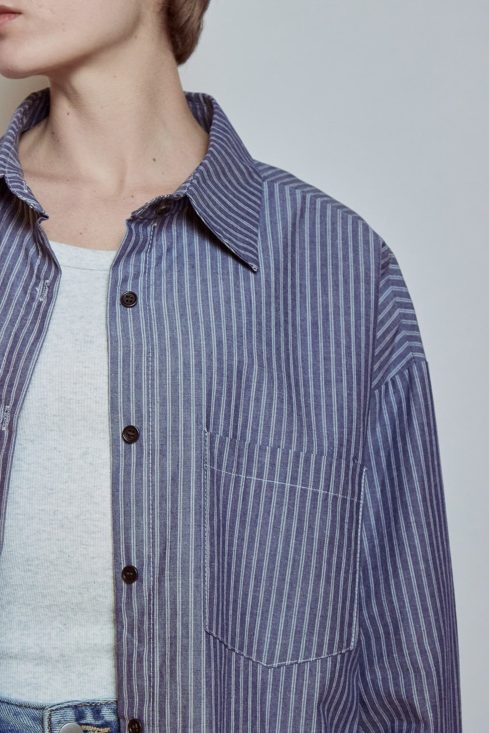 CHEMISE AGATHE BLEU