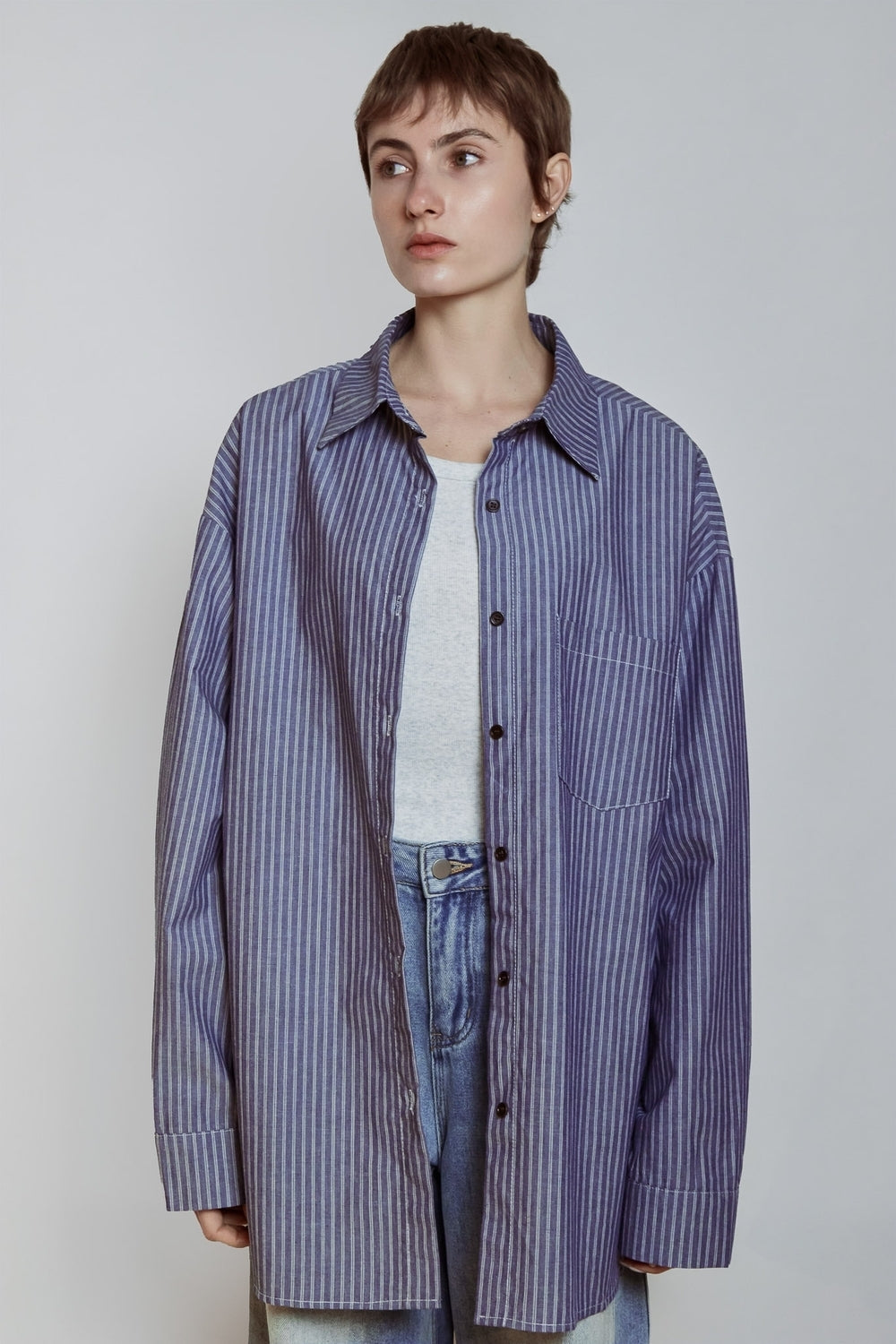 CHEMISE AGATHE BLEU