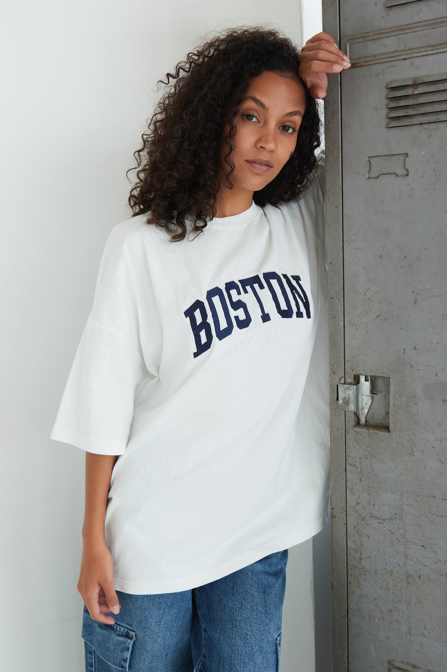 T-SHIRT BOSTON BLANC