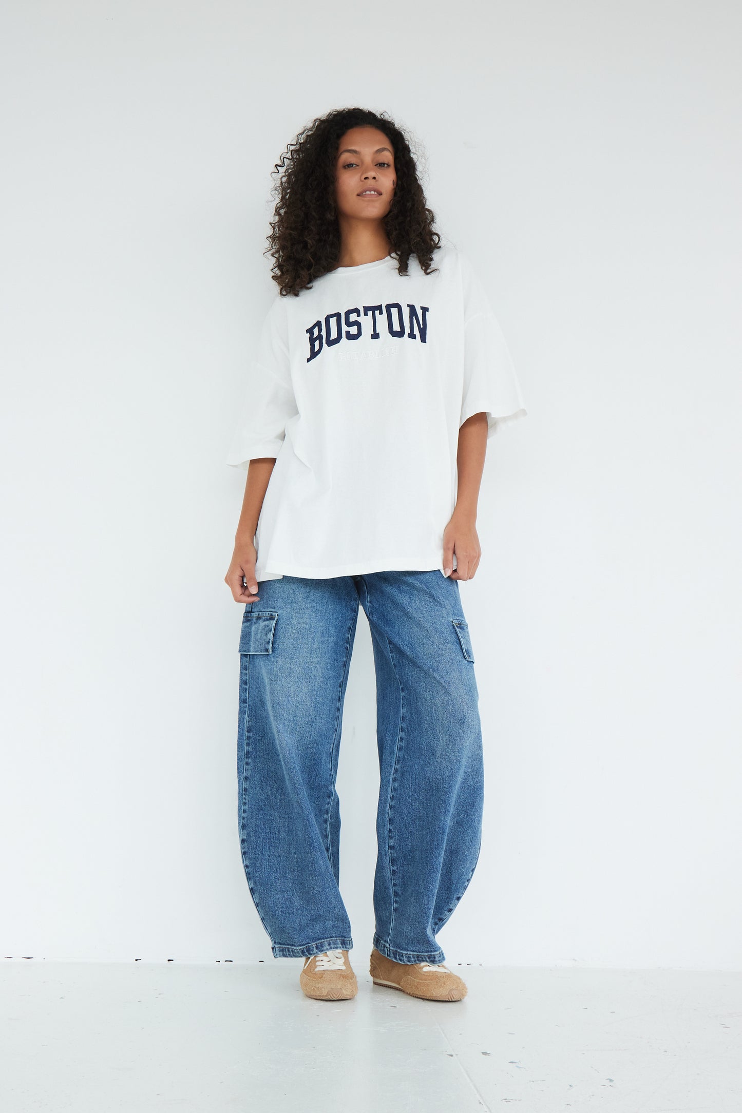 T-SHIRT BOSTON BLANC