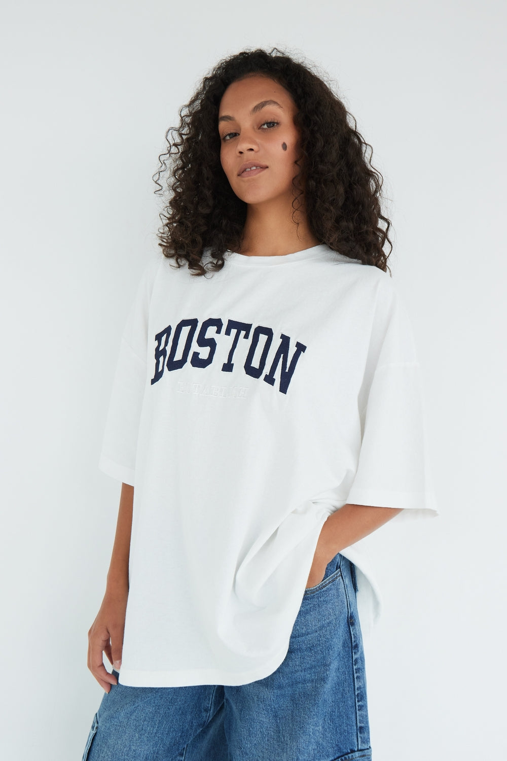T-SHIRT BOSTON BLANC
