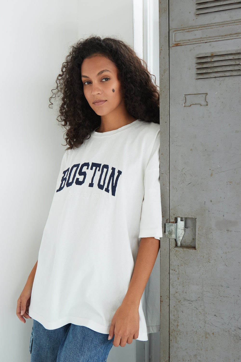 T-SHIRT BOSTON BLANC