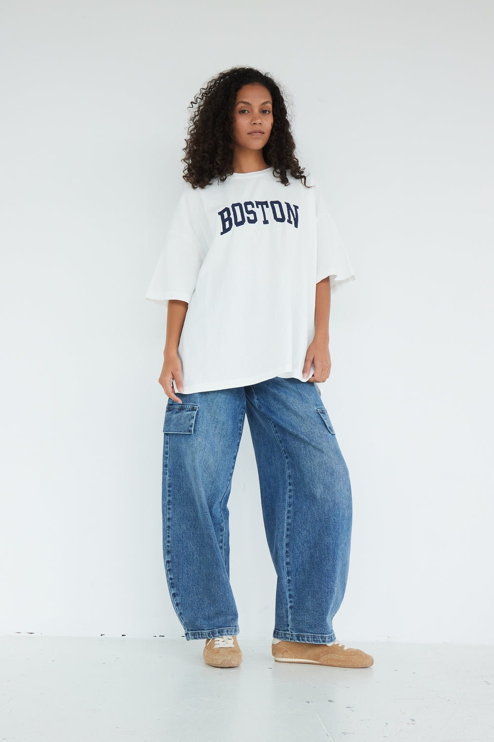 T-SHIRT BOSTON BLANC