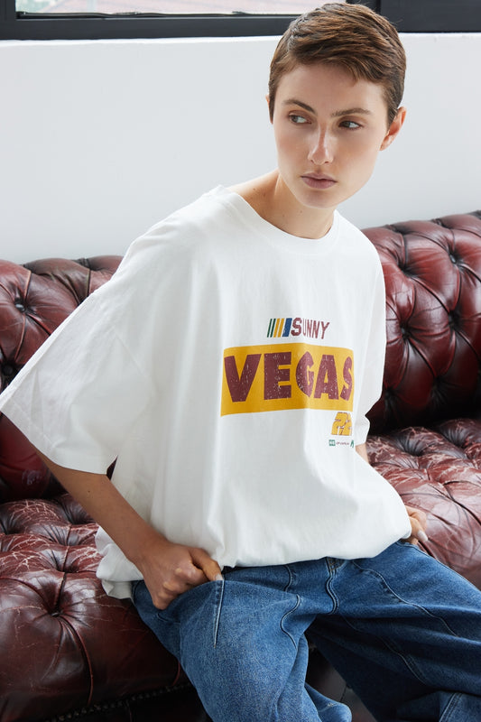 T-SHIRT VEGAS BLANC