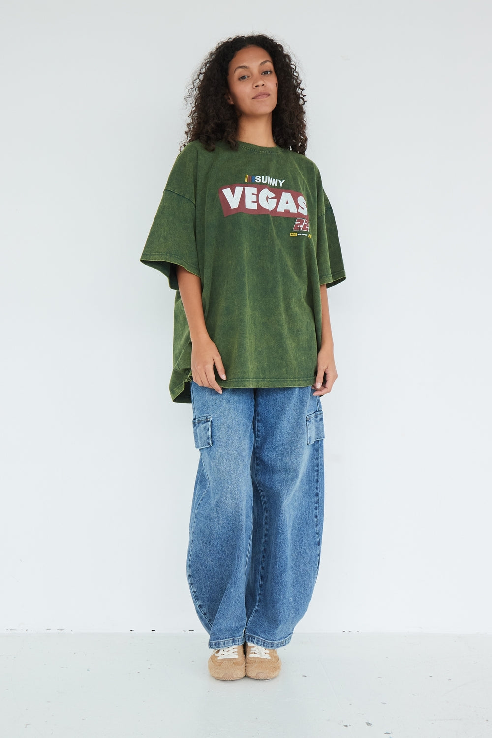 T-SHIRT VEGAS VERT