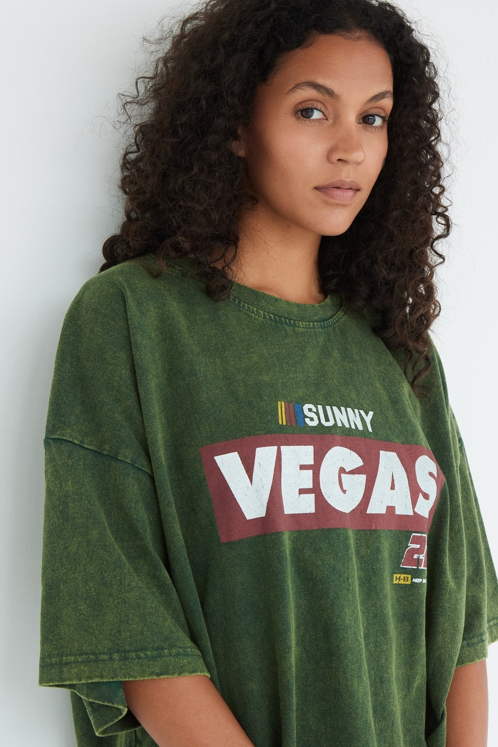 T-SHIRT VEGAS VERT