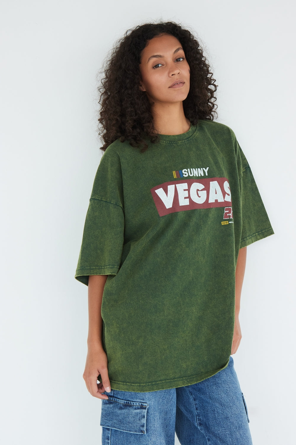 T-SHIRT VEGAS VERT