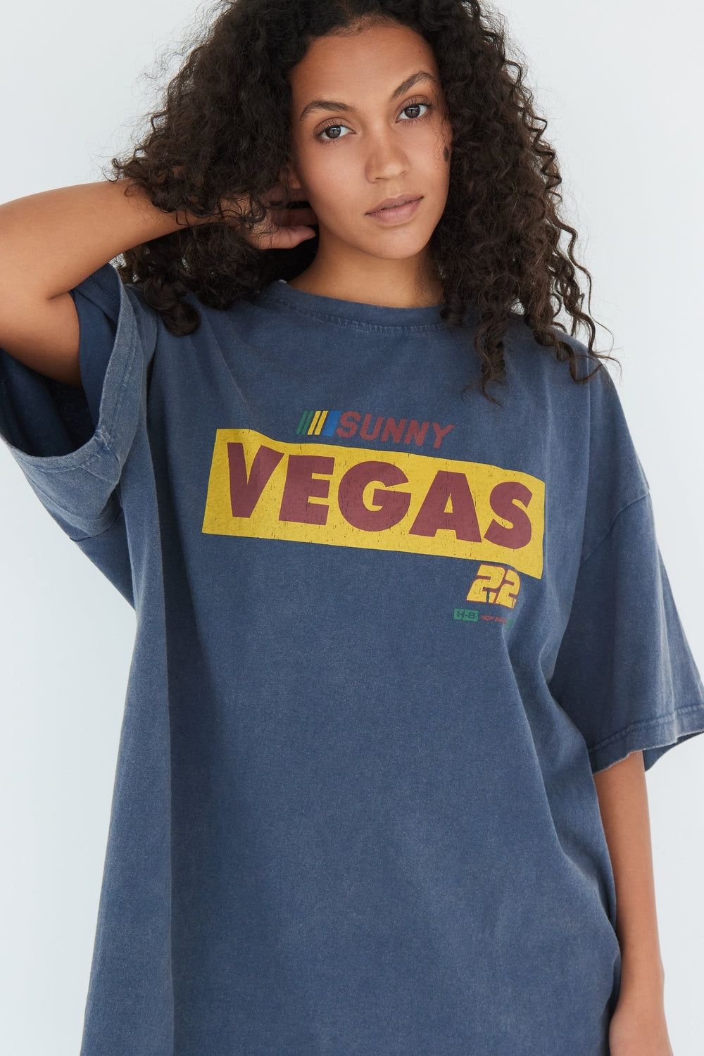 T-SHIRT VEGAS BLEU