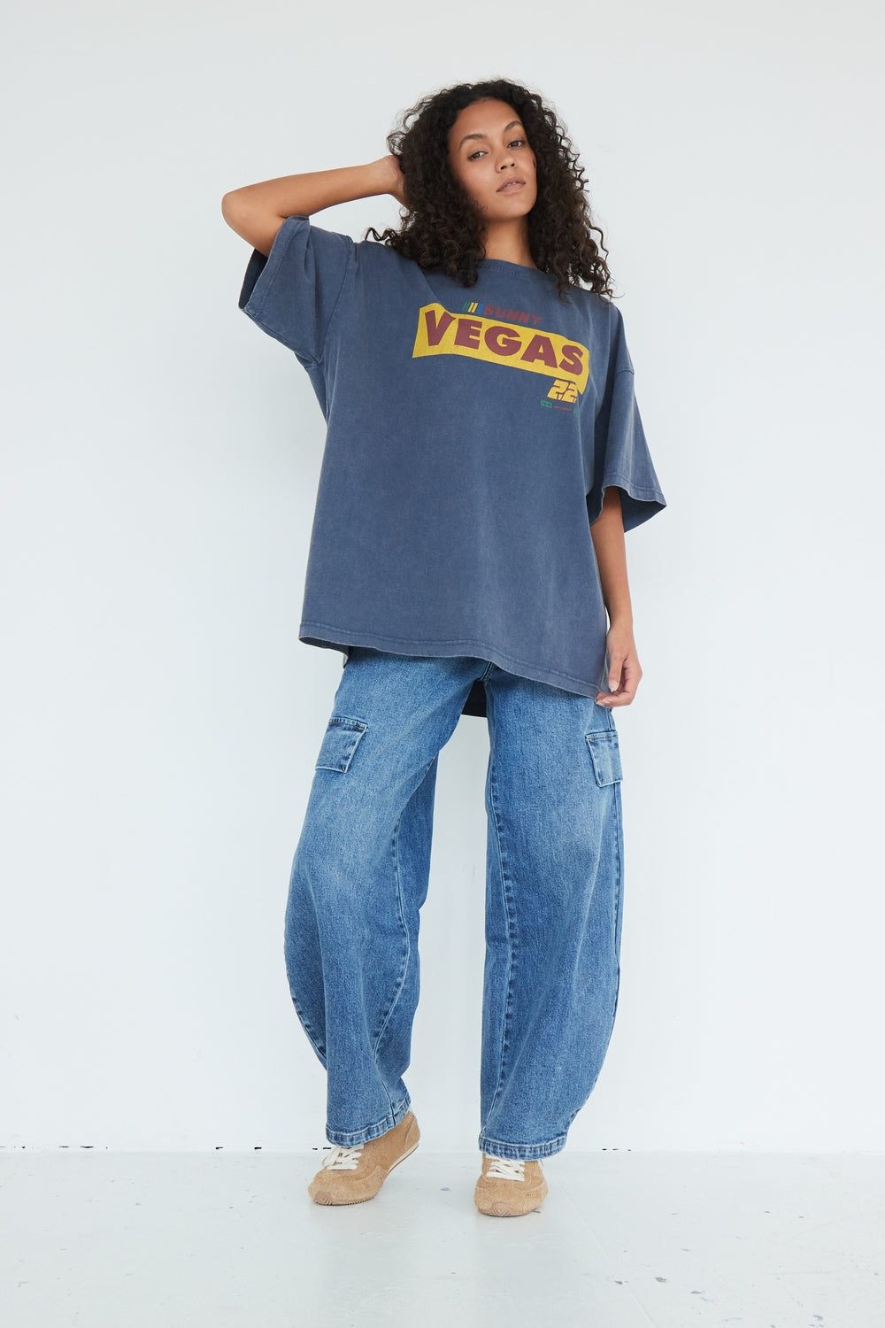 T-SHIRT VEGAS BLEU