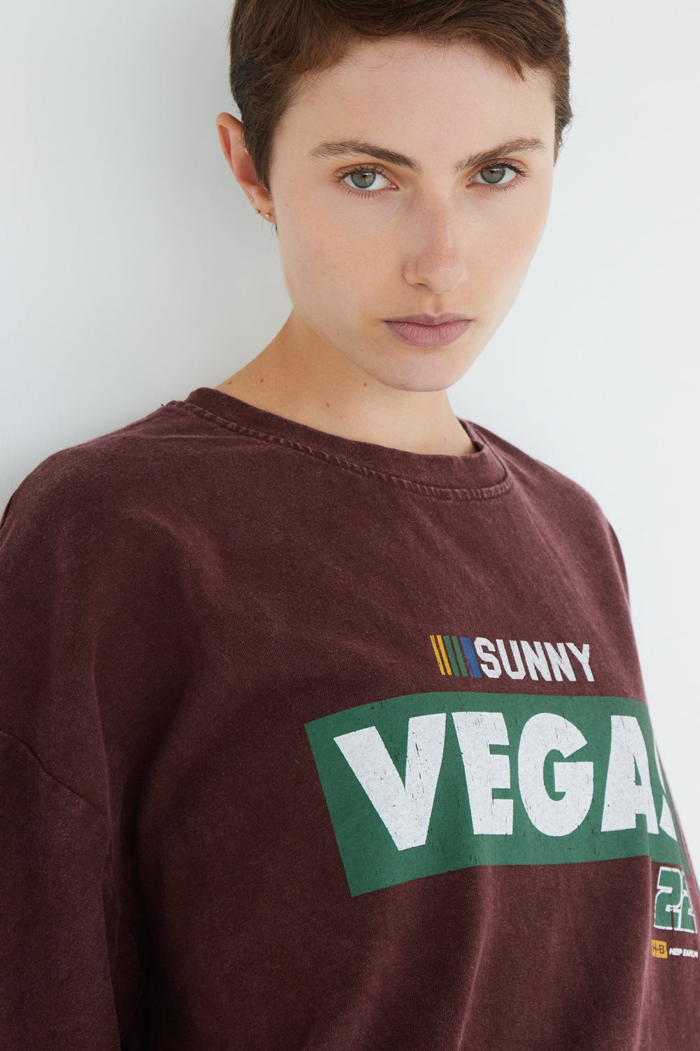 T-SHIRT VEGAS BORDEAUX