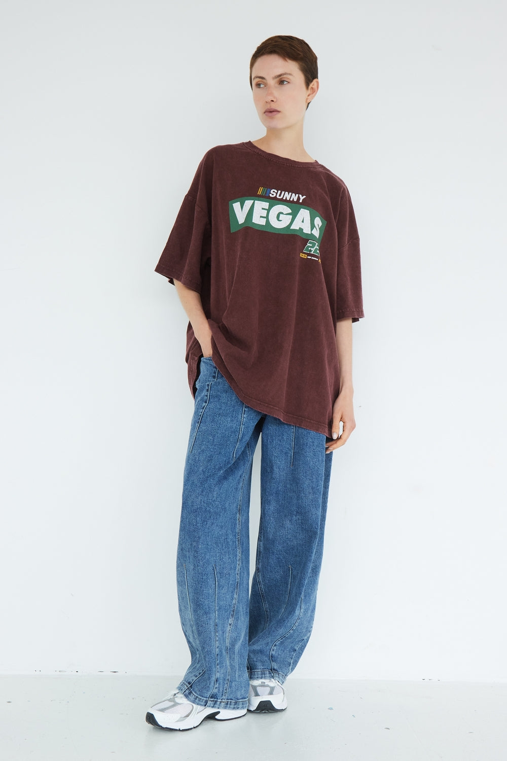 T-SHIRT VEGAS BORDEAUX