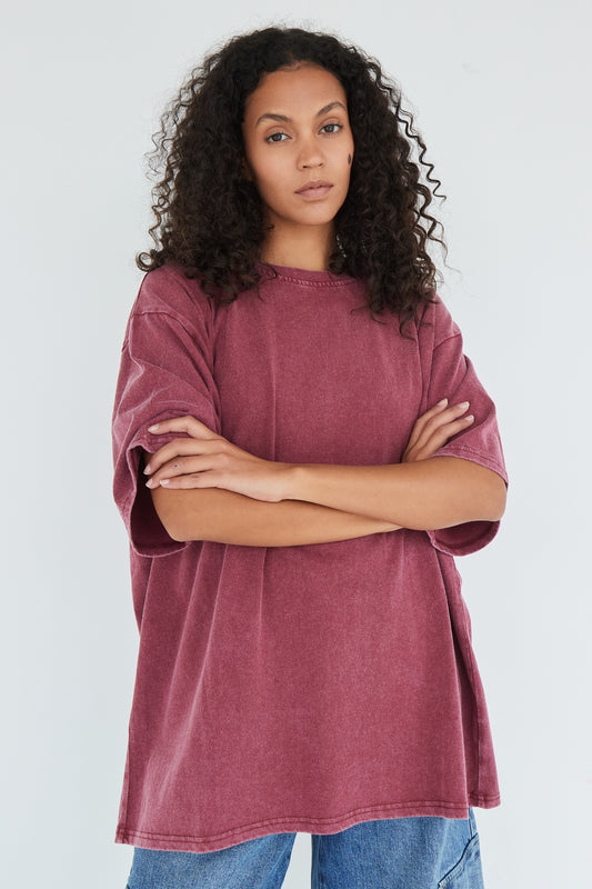 T-SHIRT BREE BORDEAUX