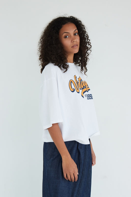 T-SHIRT VINTAGE BLANC