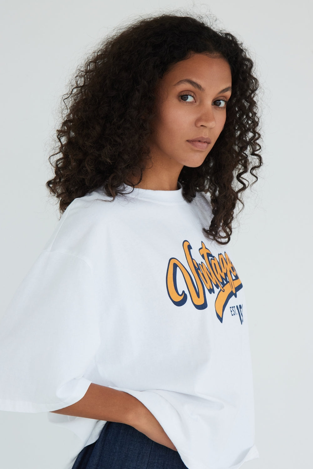 T-SHIRT VINTAGE BLANC