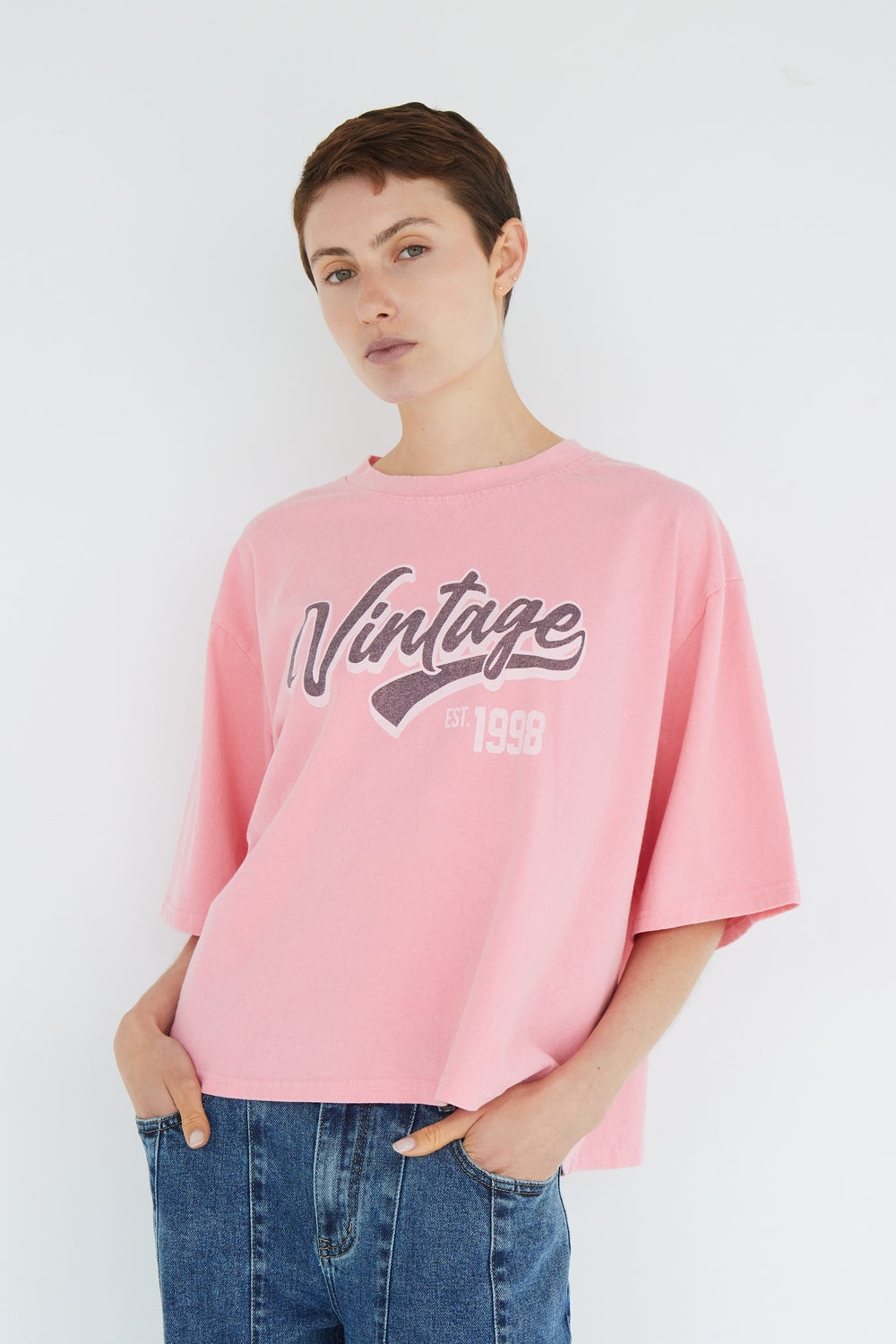 T-SHIRT VINTAGE ROSE