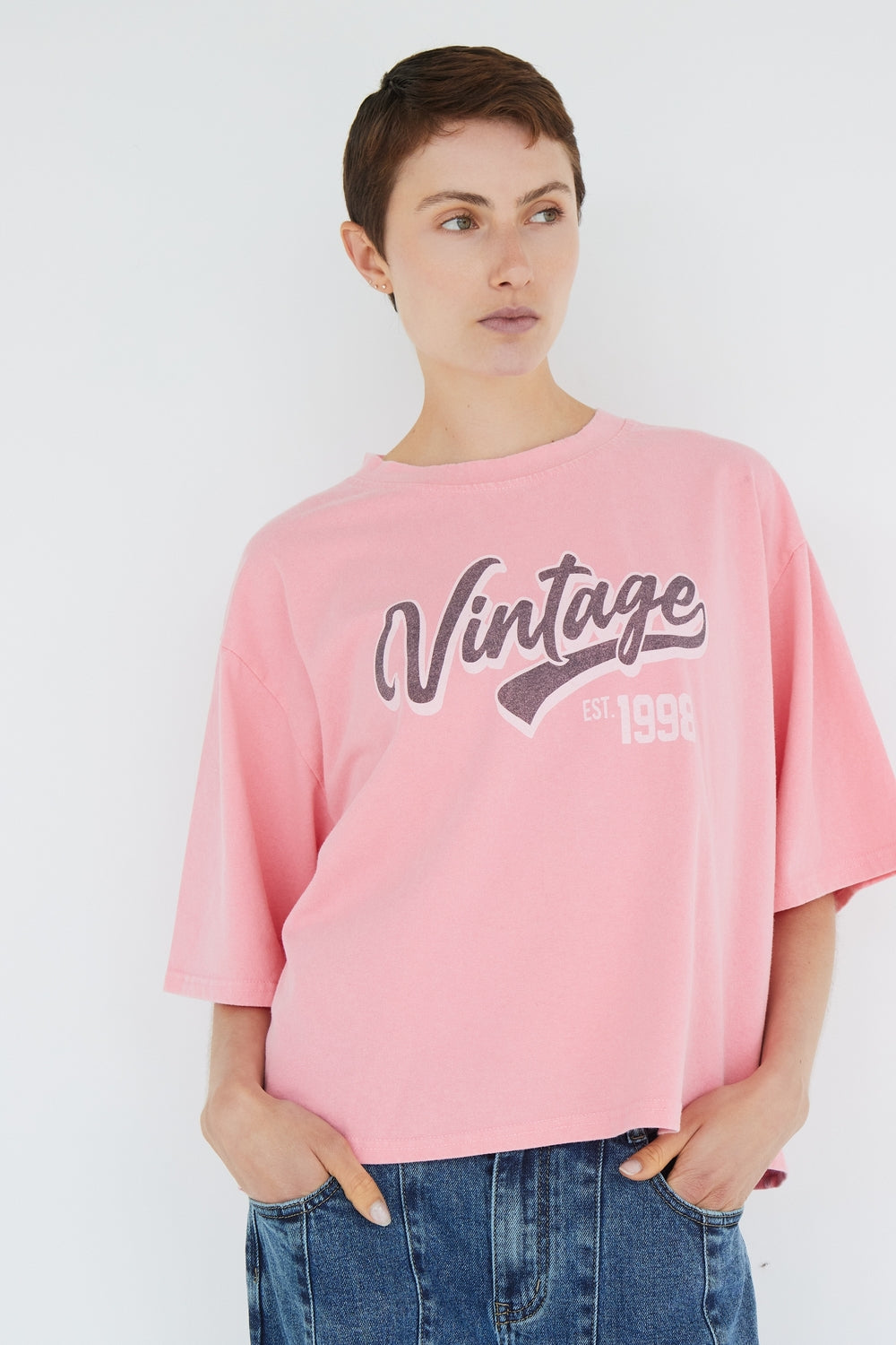 T-SHIRT VINTAGE ROSE
