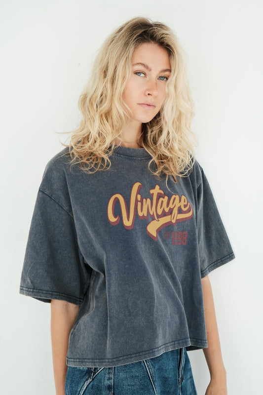 T-SHIRT WES BLEU