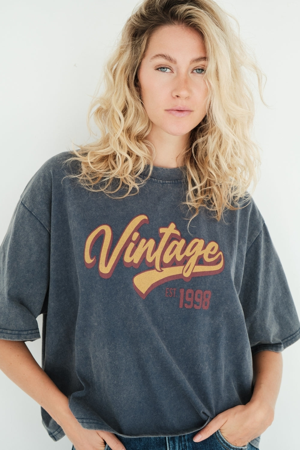 T-SHIRT WES BLEU