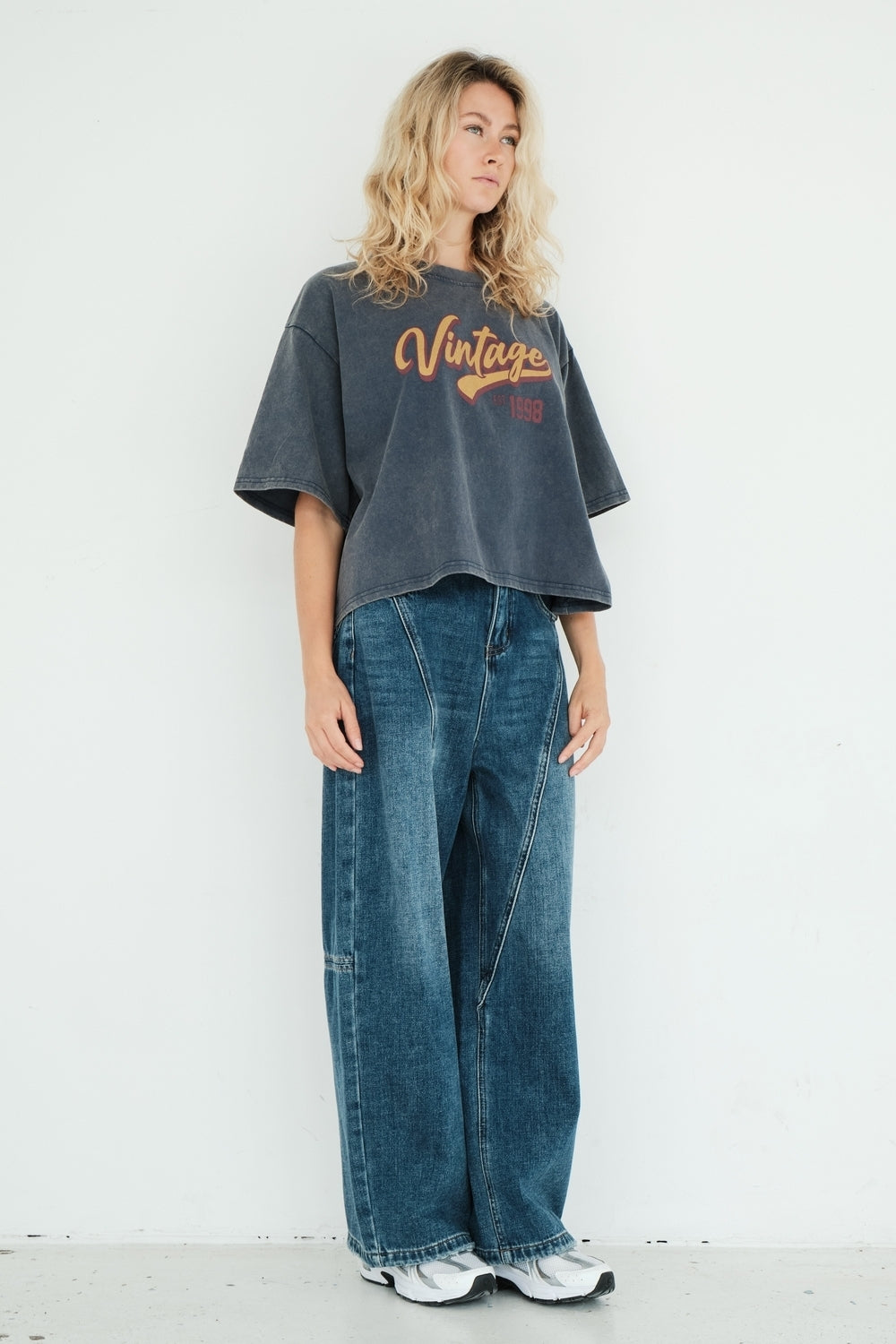 T-SHIRT WES BLEU