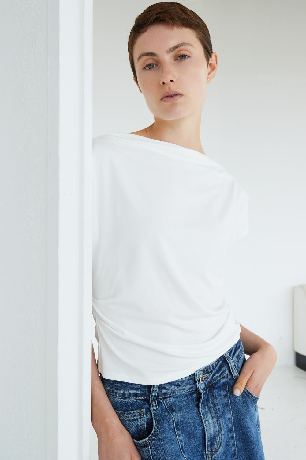 TOP AYDEN BLANC