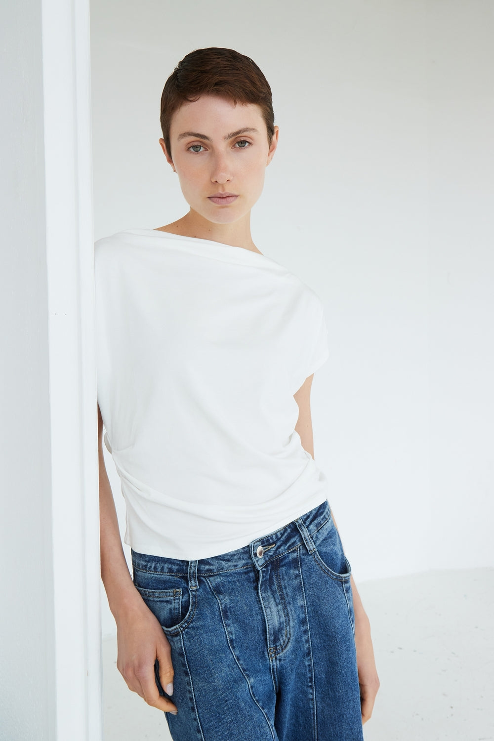 TOP AYDEN BLANC