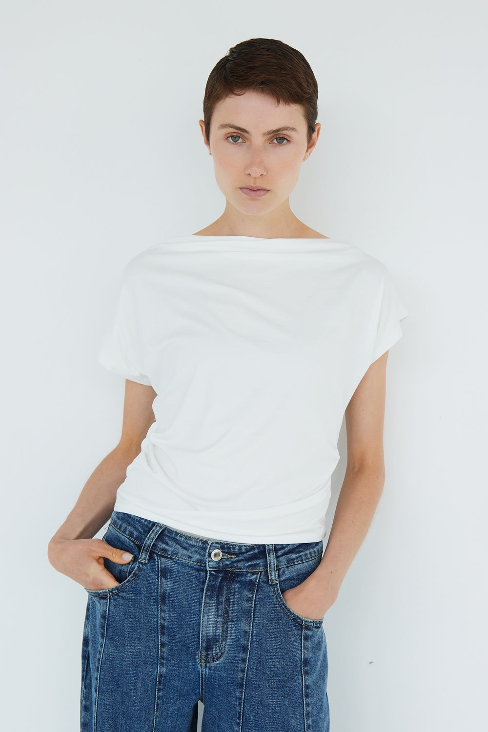 TOP AYDEN BLANC