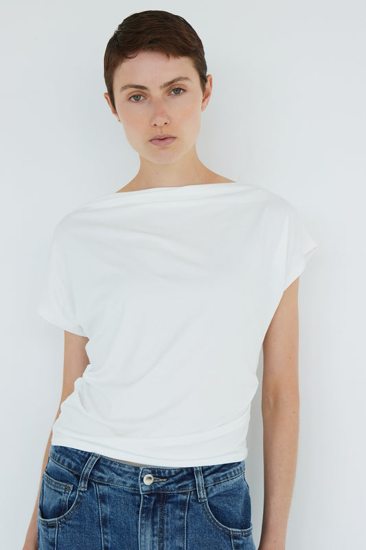 TOP AYDEN BLANC