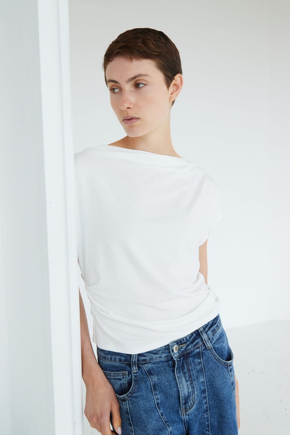 TOP AYDEN BLANC