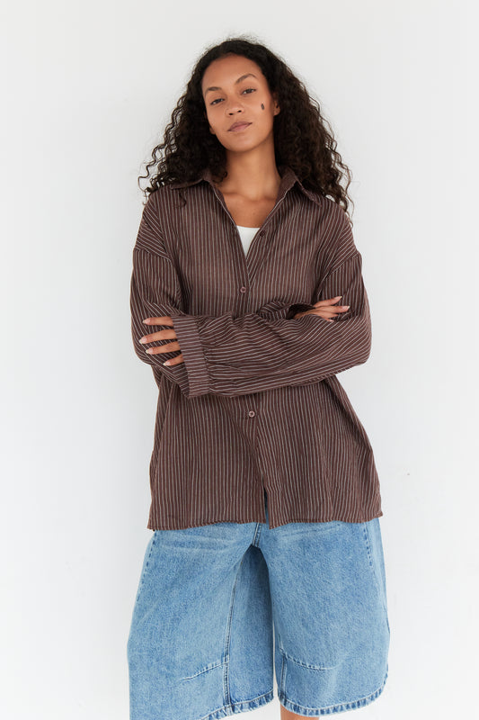 CHEMISE TALA CHOCOLAT