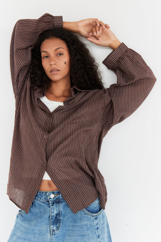CHEMISE TALA CHOCOLAT