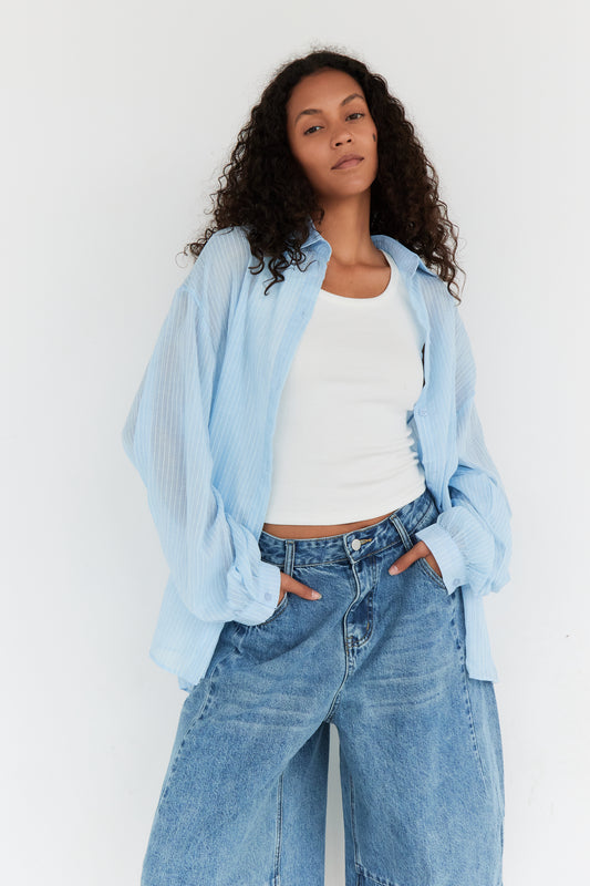 CHEMISE TALA BLEU