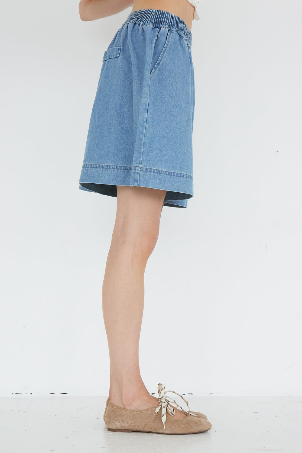 SHORT PAULINE BLEU CLAIR