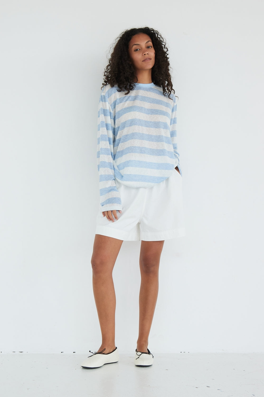 SHORT PAULINE BLANC