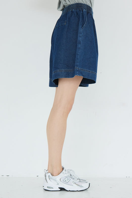 SHORT PAULINE BLEU JEAN