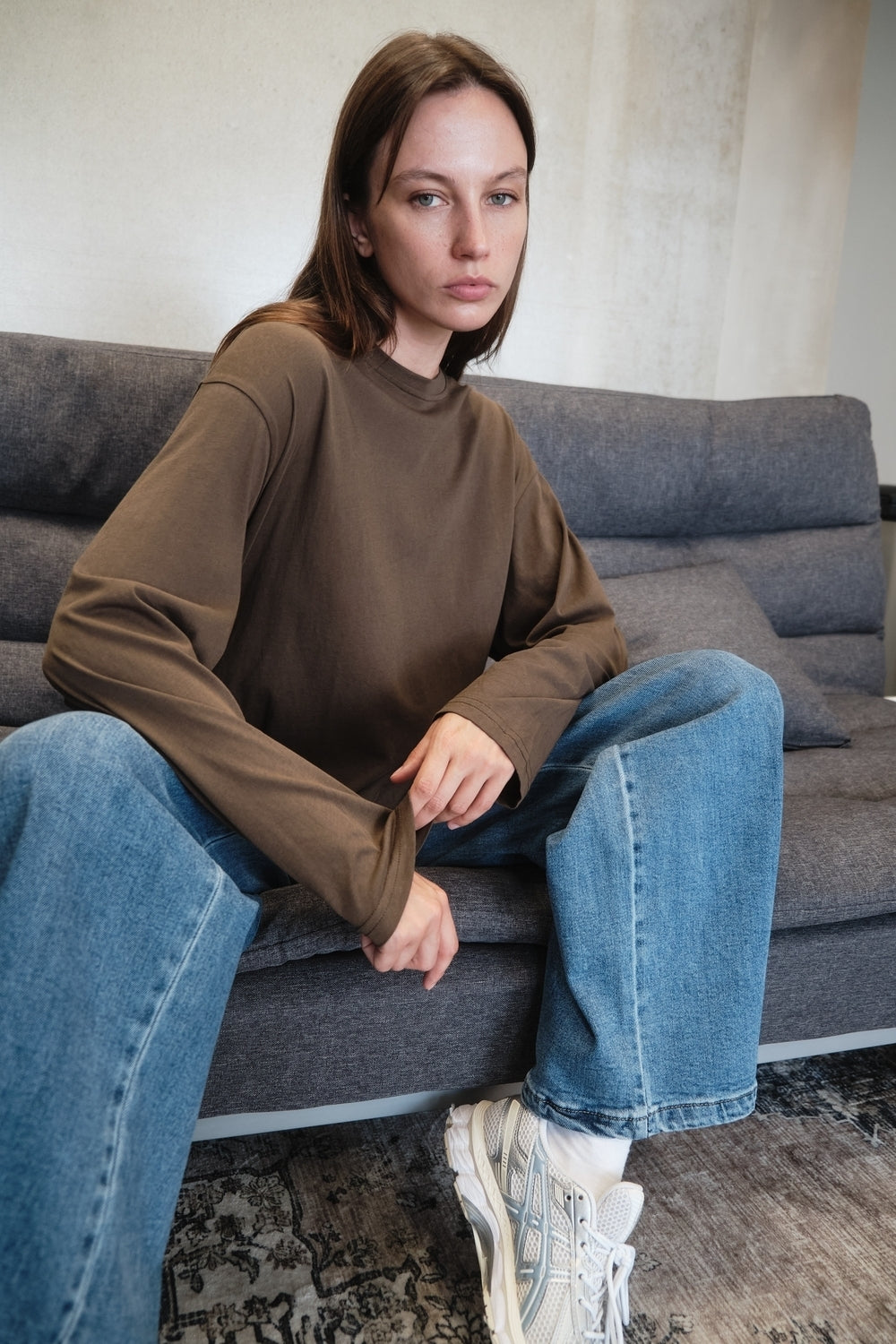 TOP INES TAUPE