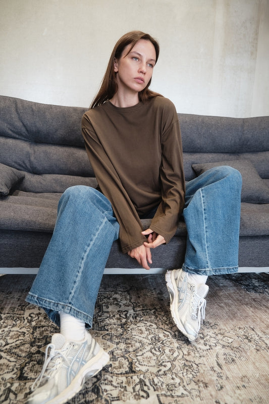 TOP INES TAUPE