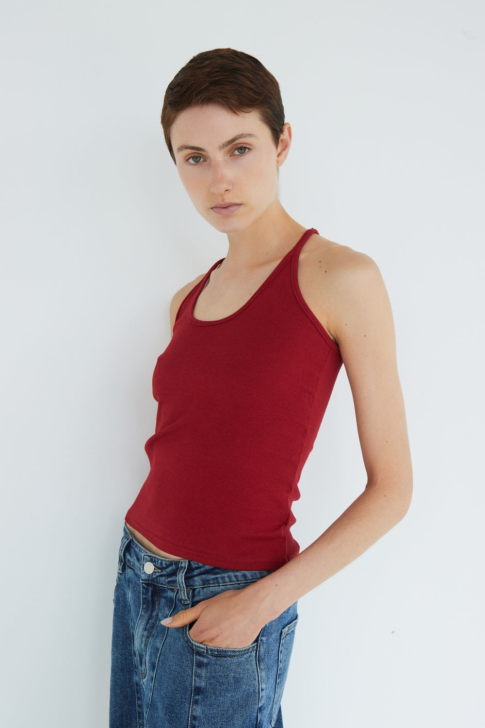 DEBARDEUR SARAH ROUGE