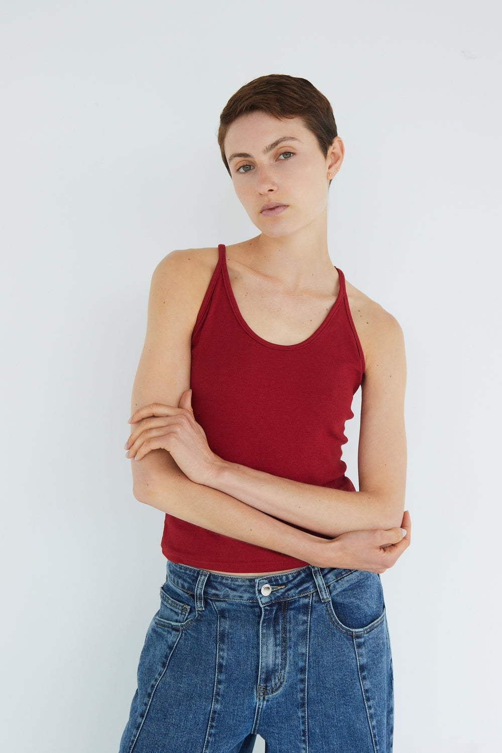 DEBARDEUR SARAH ROUGE