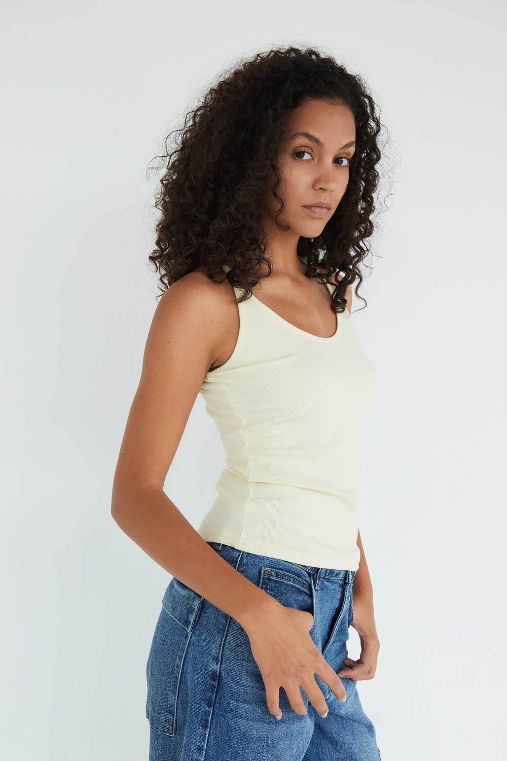 DEBARDEUR SARAH JAUNE CLAIR
