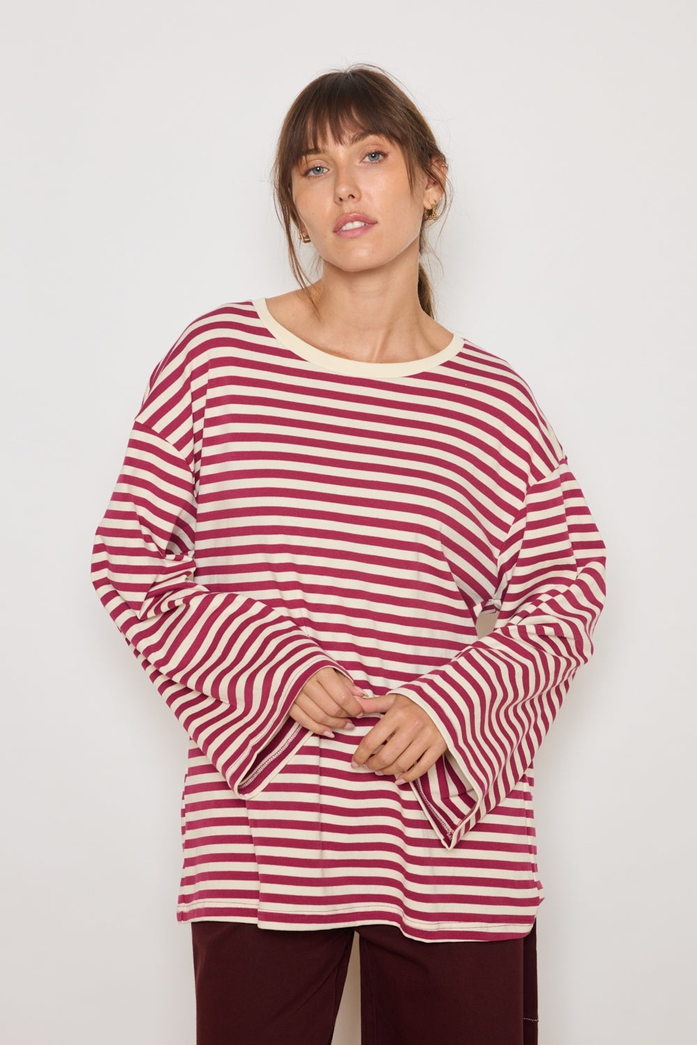 T-SHIRT MONA FRAMBOISE