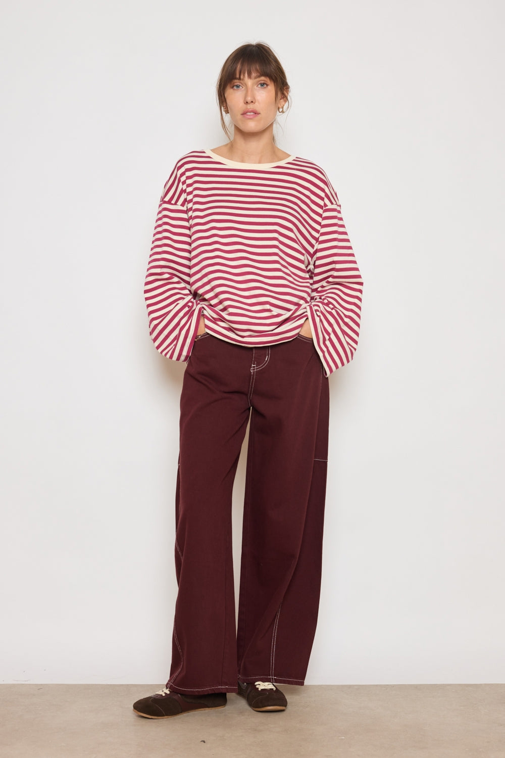 T-SHIRT MONA FRAMBOISE