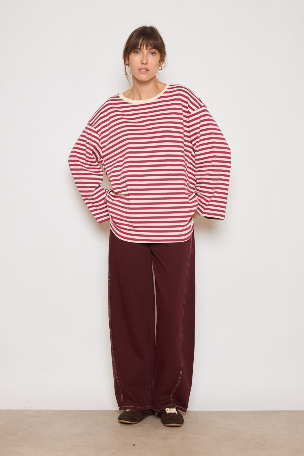 T-SHIRT MONA FRAMBOISE