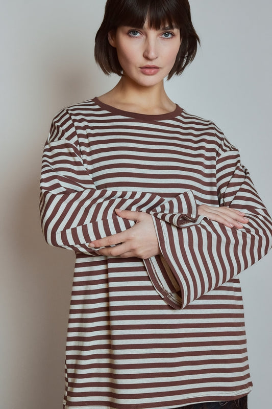 T-SHIRT MONA MARRON