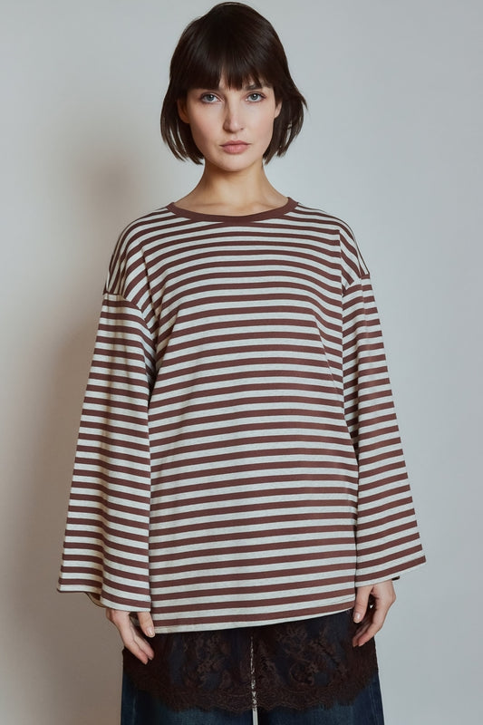 T-SHIRT MONA MARRON