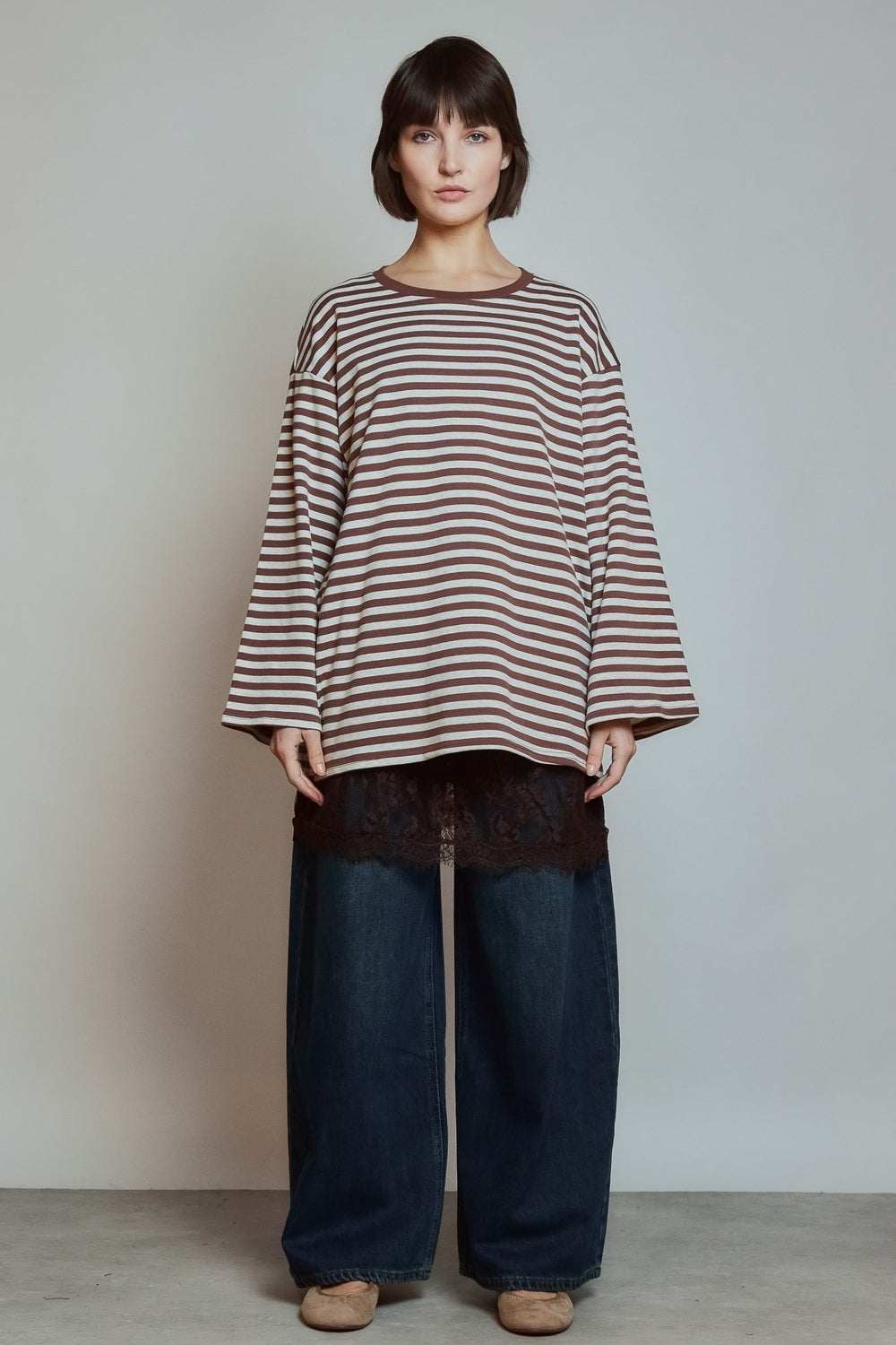 T-SHIRT MONA MARRON