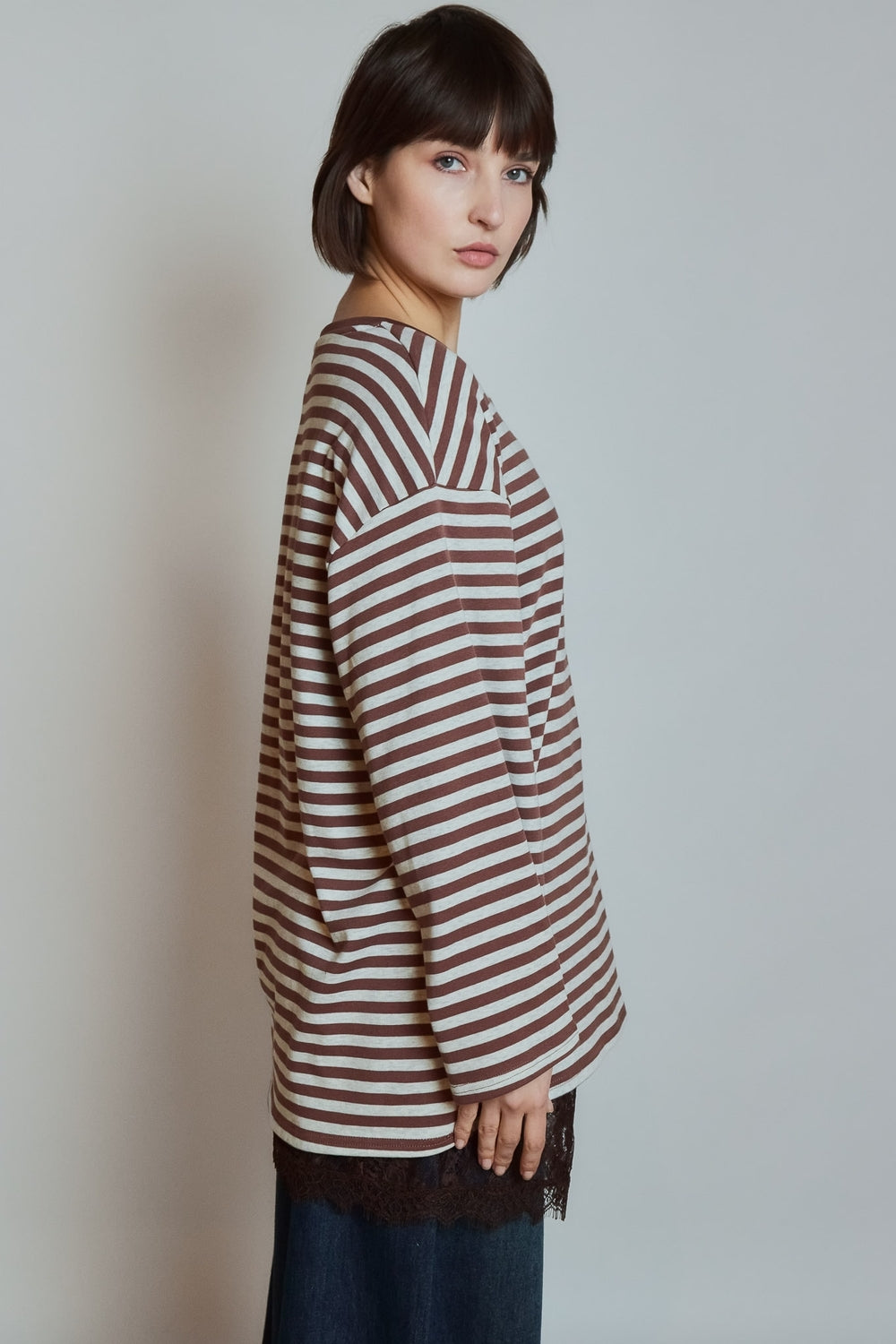 T-SHIRT MONA MARRON