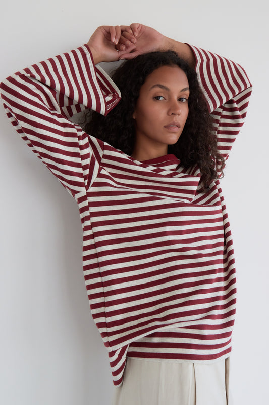 T-SHIRT MONA BORDEAUX