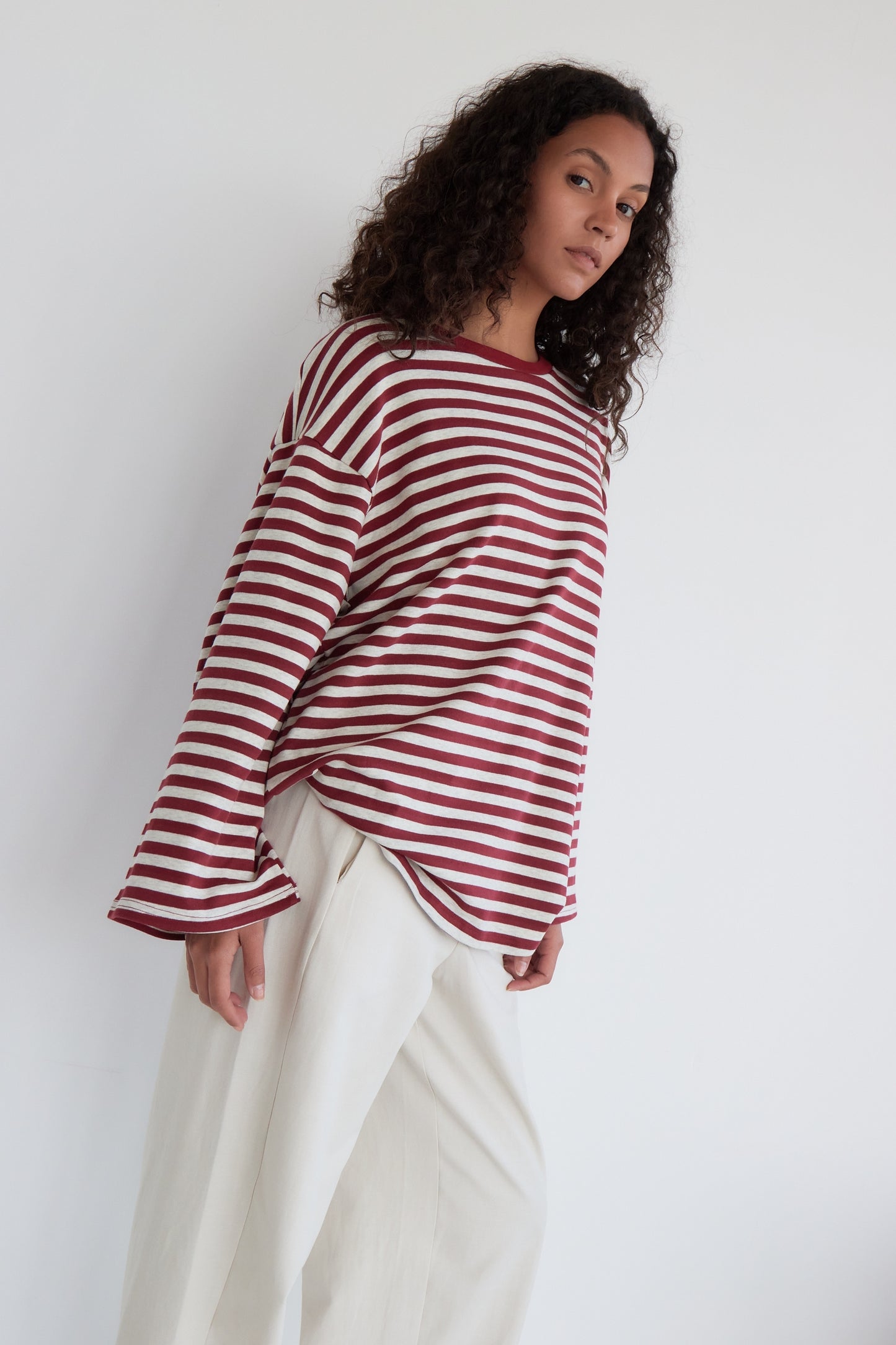 T-SHIRT MONA BORDEAUX
